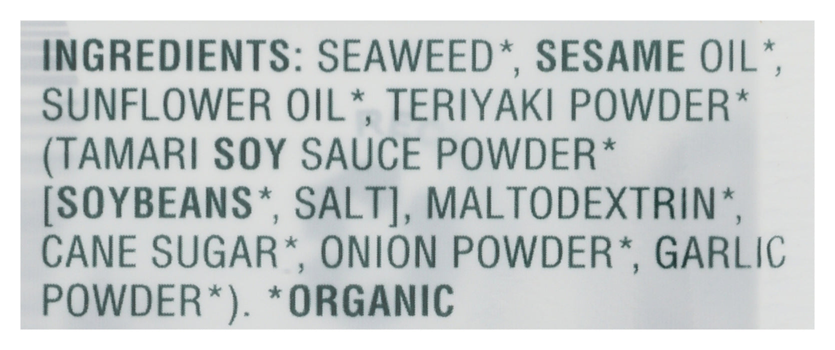 Seaweed Snacks 6pk, Teriyaki, Org, 1.05 oz