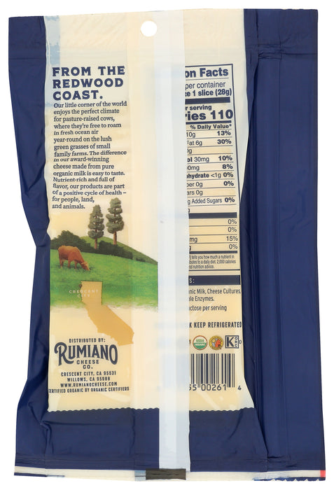 Sharp Cheddar Cheese Slices, Org, 6 oz