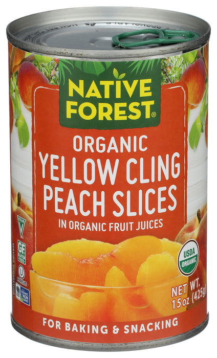 Sliced Peaches, Org, 15 oz
