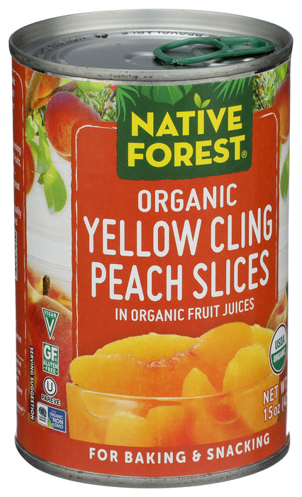 Sliced Peaches, Org, 15 oz