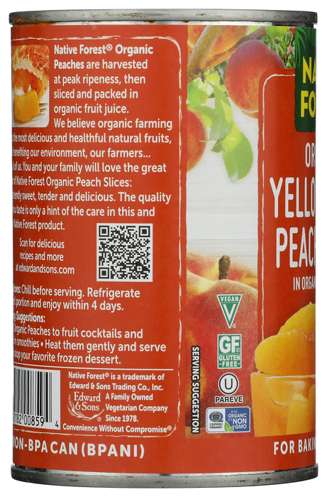 Sliced Peaches, Org, 15 oz