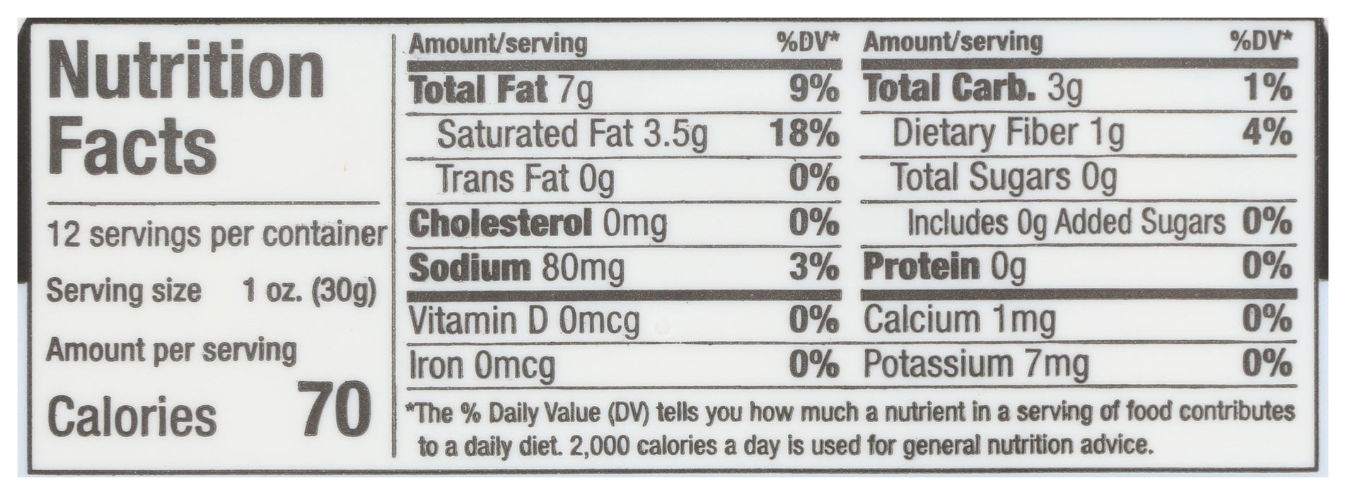 Sour Cream Non-Hydroginated, DF, 12 oz