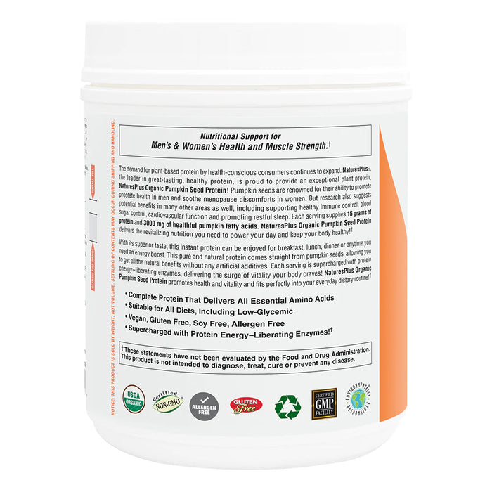 Pumpkin Seed Protein, Org, 0.95 lb