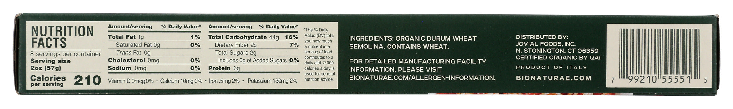 Spaghetti Pasta, Org, 16 oz