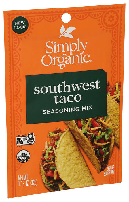 Southwest Taco Seasoning, Org, 1.13 oz