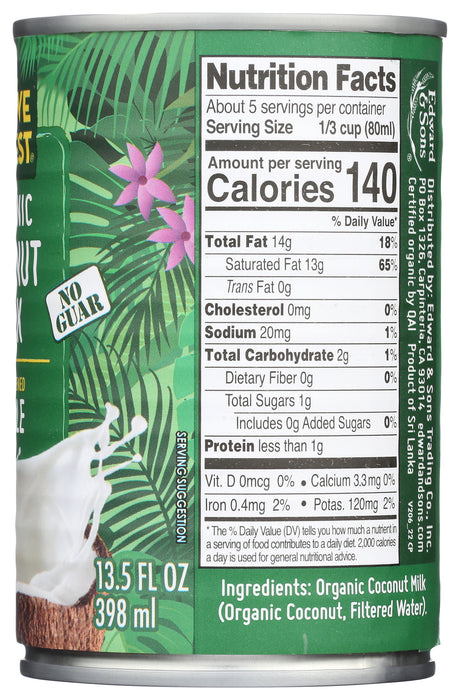 Simple/No Guar Coconut Milk, Org, 13.5 floz
