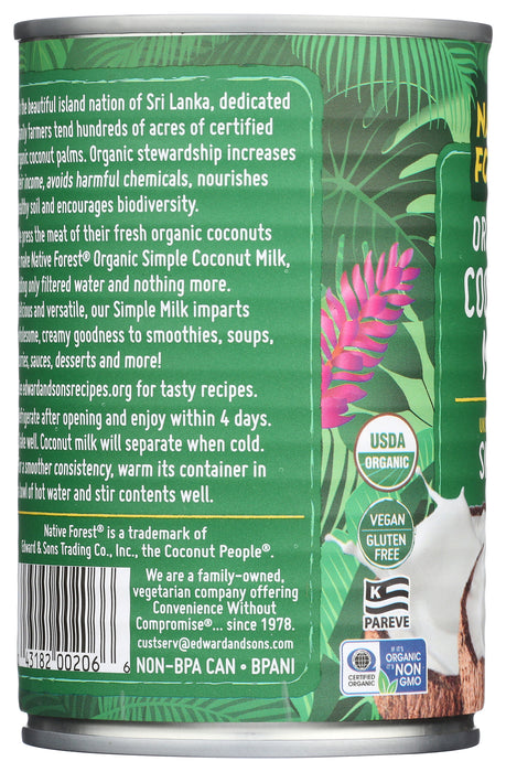 Simple/No Guar Coconut Milk, Org, 13.5 floz