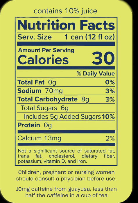 Sparkling Drink, Lime Margarita, NA, 12 fl oz