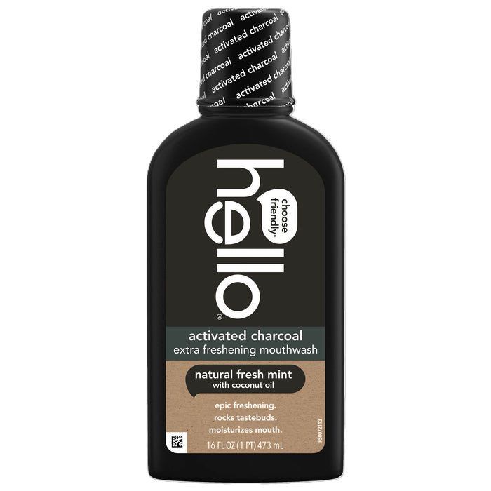 Activated Charcoal Extra Fresh Mouthwash, Mint, AF, 16 floz