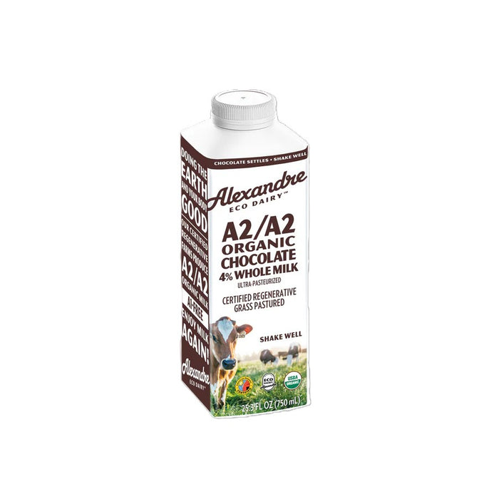 A2/A2 4% Whole Chocolate Milk, Org, 25.3 fl oz
