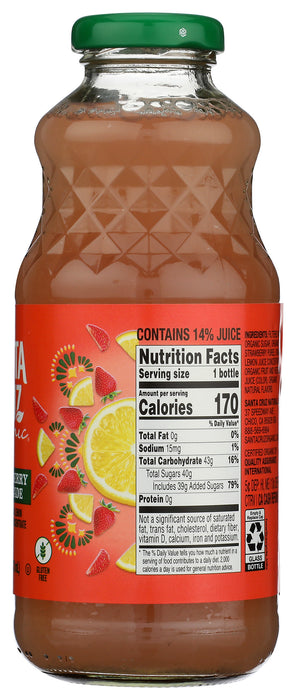 Strawberry Lemonade, Org, 16 floz