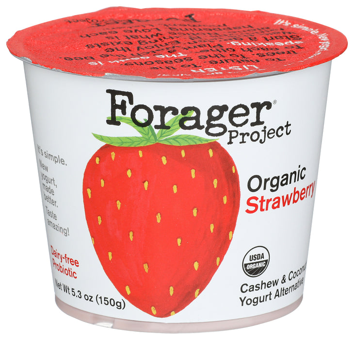 Strawberry Probiotic Cashewmilk Yogurt, Org, 5.3 oz