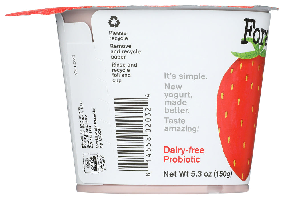 Strawberry Probiotic Cashewmilk Yogurt, Org, 5.3 oz