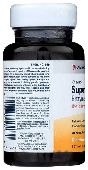 Super Papaya Enzyme Plus, 90 chew