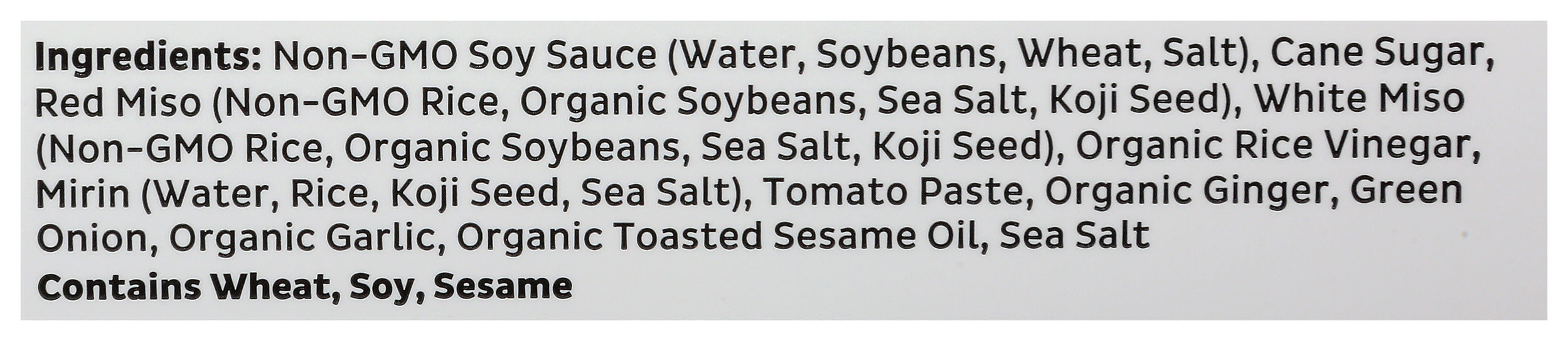 Japanese BBQ Sauce, Miso, 17 oz