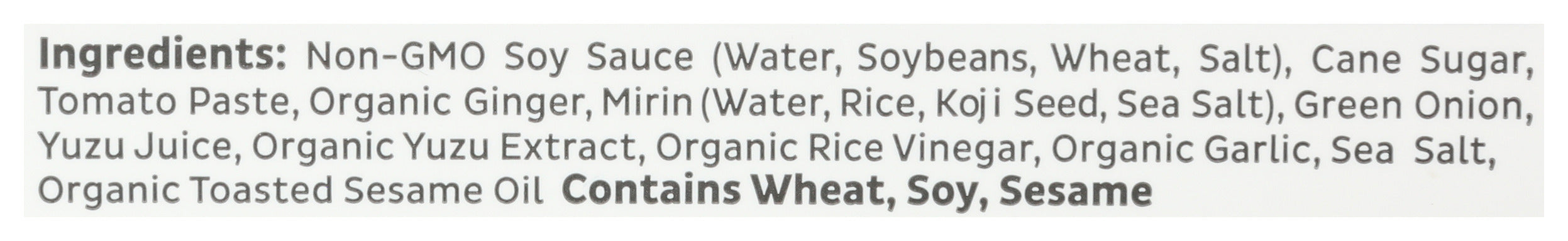 Japanese BBQ Sauce, Yuzu, 17 oz