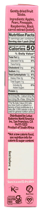 Fruit Splits, Apple,Pear, Pineapple & Raspberry, 3.5 oz