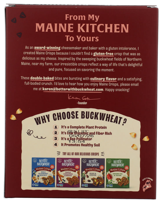 Buckwheat Crackers, Cranberry Almond, 4 oz