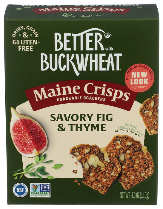 Fig & Thyme Buckwheat Crackers, 4 oz