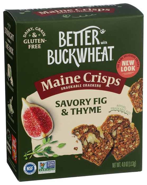 Fig & Thyme Buckwheat Crackers, 4 oz