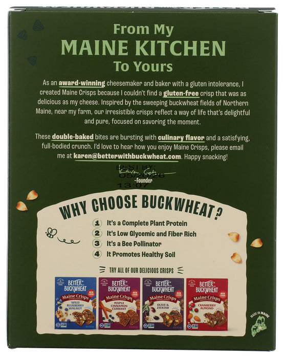 Fig & Thyme Buckwheat Crackers, 4 oz