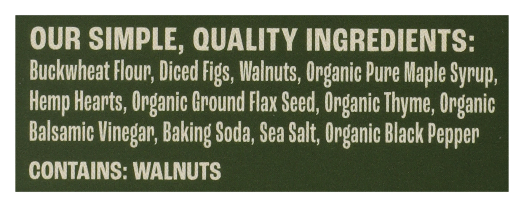 Fig & Thyme Buckwheat Crackers, 4 oz