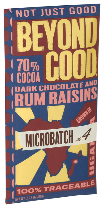 Chocolate Bar, 70%, Rum, 2.12 oz