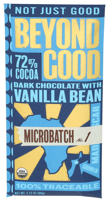 Chocolate Bar, 72%, Vanilla Bean, 2.12 oz