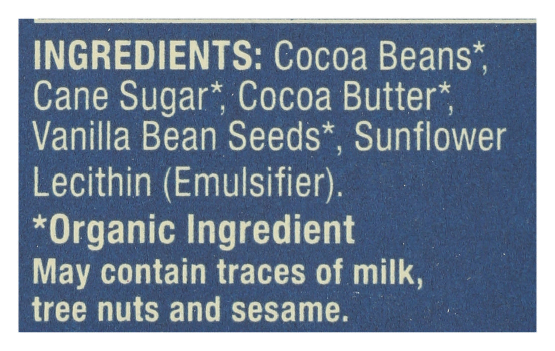 Chocolate Bar, 72%, Vanilla Bean, 2.12 oz