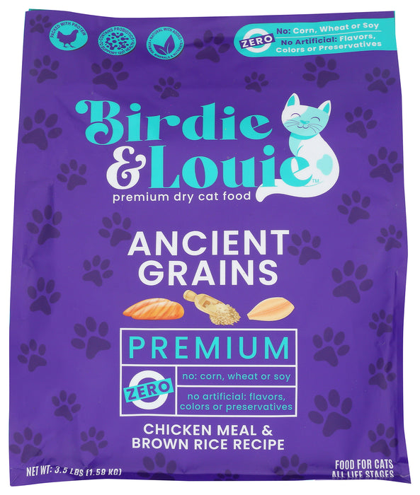 Chicken Meal & Brown Rice Dry Cat Food, 3.5 lb