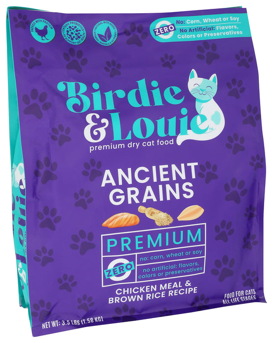 Chicken Meal & Brown Rice Dry Cat Food, 3.5 lb