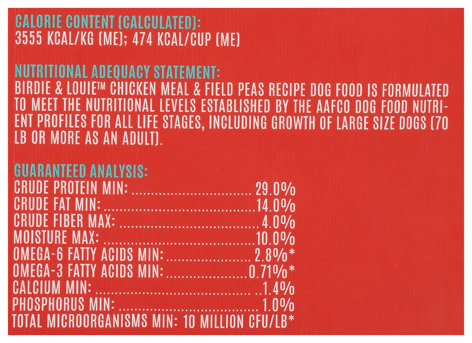 Chicken Meal & Field Peas Dry Dog Food, 3.5 lb