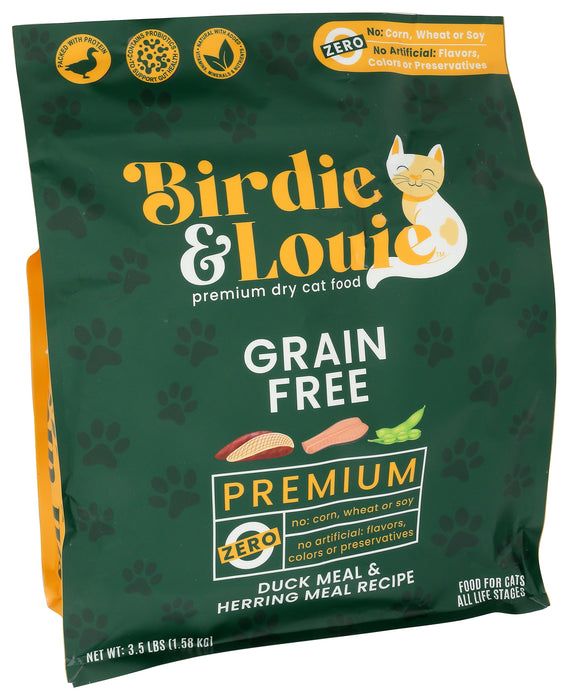 Duck Meal & Herring Meal Cat Food, GF, 3.5 lb
