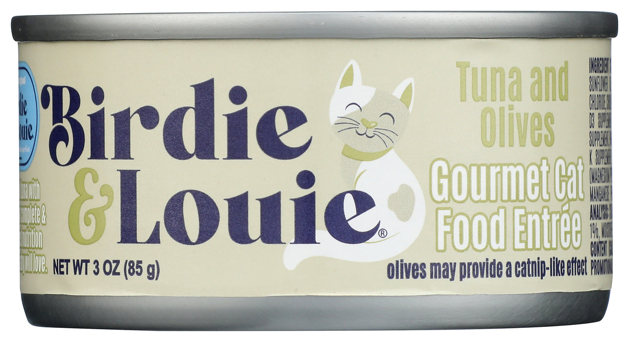 Wet Cat Food, Tuna & Olives, 3 oz