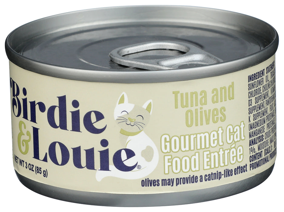 Wet Cat Food, Tuna & Olives, 3 oz