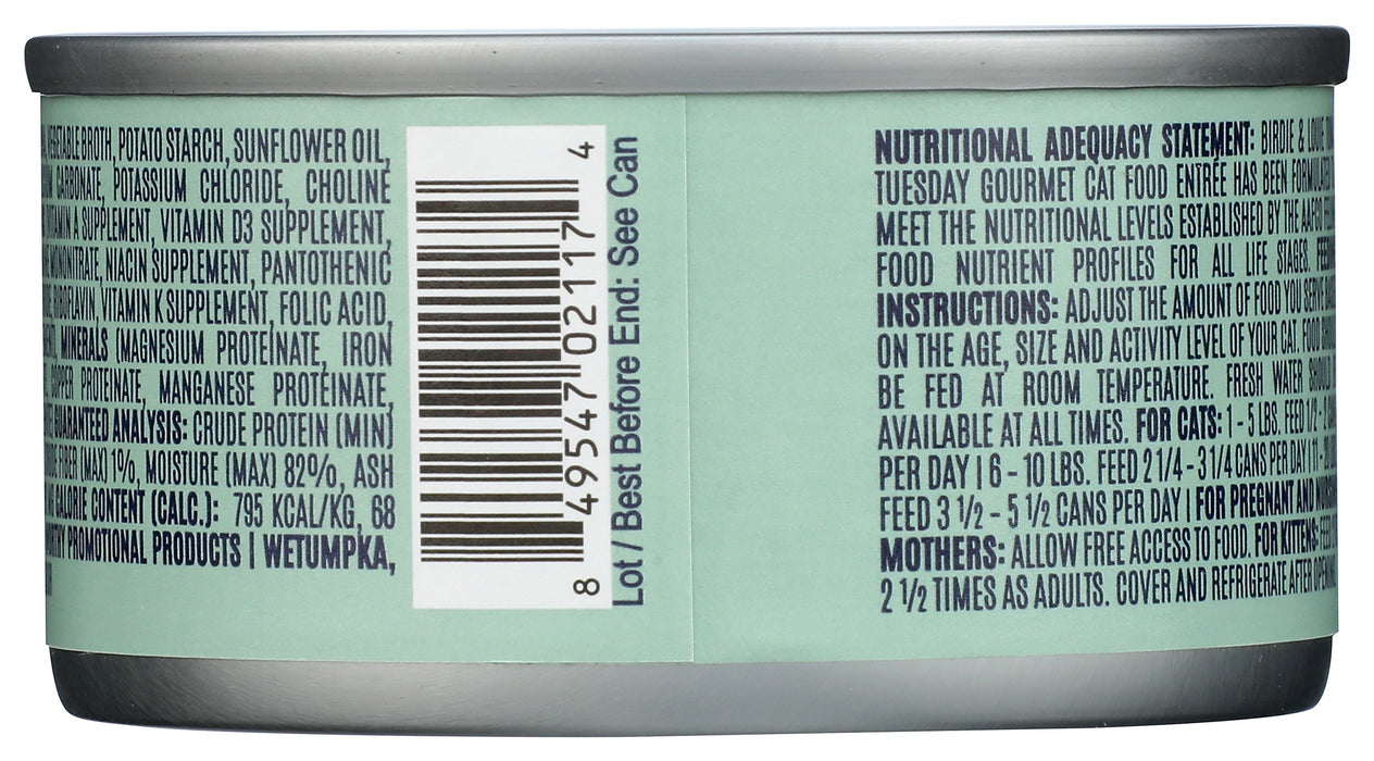 Wet Cat Food, Tuna, 3 oz