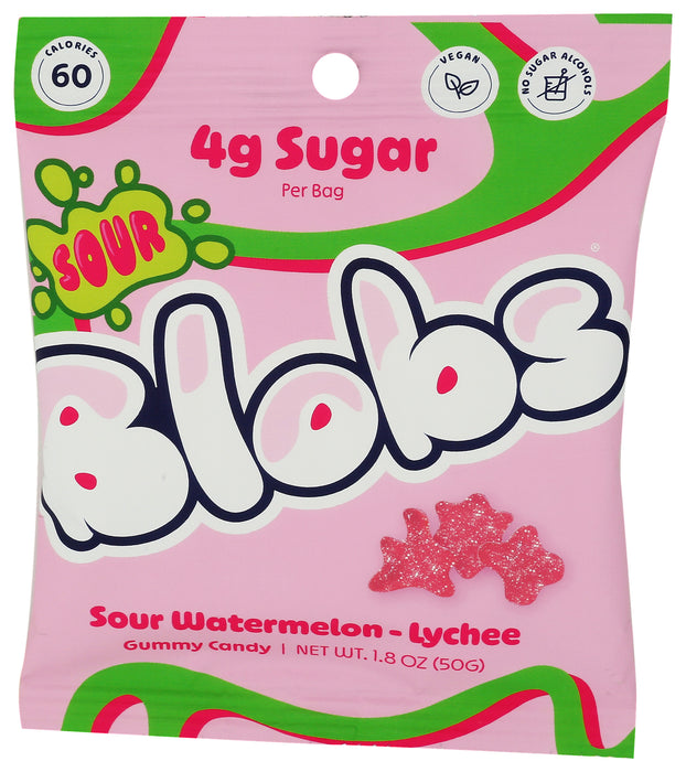 Sour Watermelon-Lychee Gummy Candy, 1.8 oz