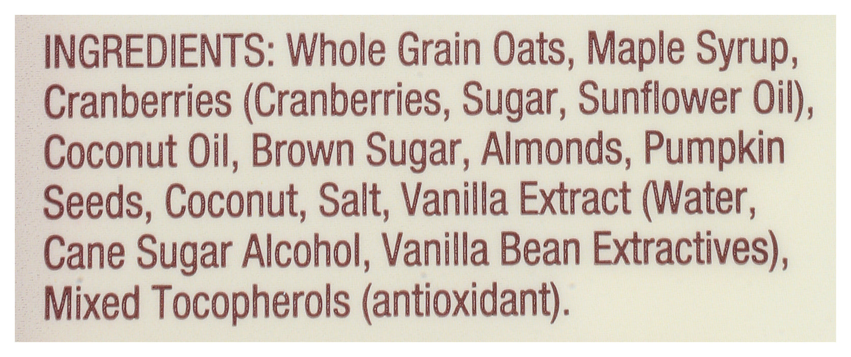 Cranberry Almond Granola, GF, 11 oz