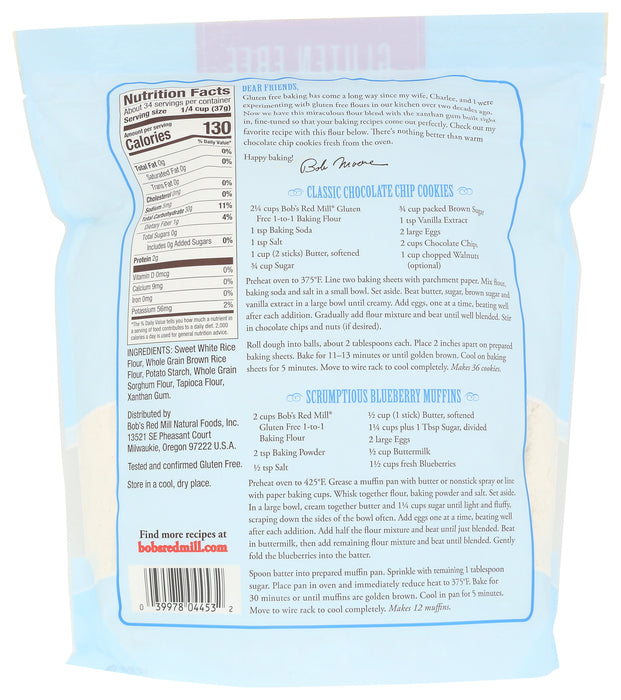 Gluten Free 1 to 1 Baking Flour, 44 oz