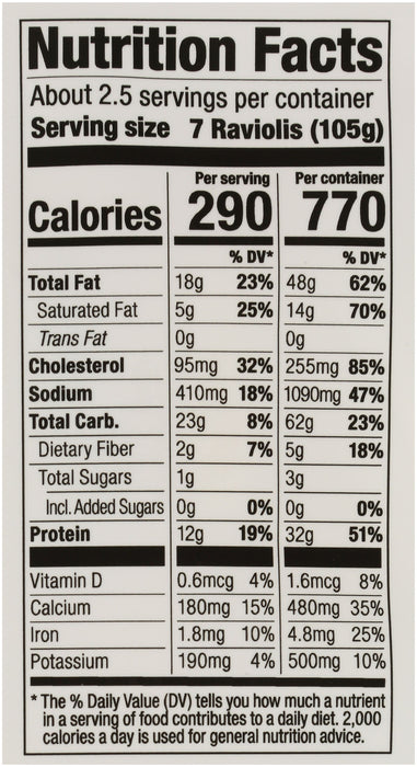 Five Cheese Ravioli, GF, 9.9 oz