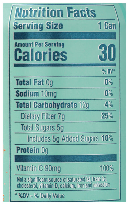 Prebiotic Clementine Soda, Org, 12 fl oz