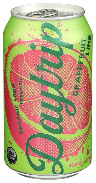 Prebiotic Grapefruit Lime Soda, Org, 12 fl oz