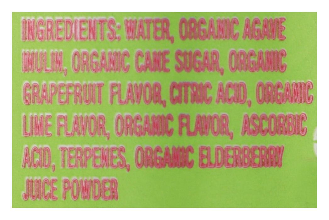 Prebiotic Grapefruit Lime Soda, Org, 12 fl oz