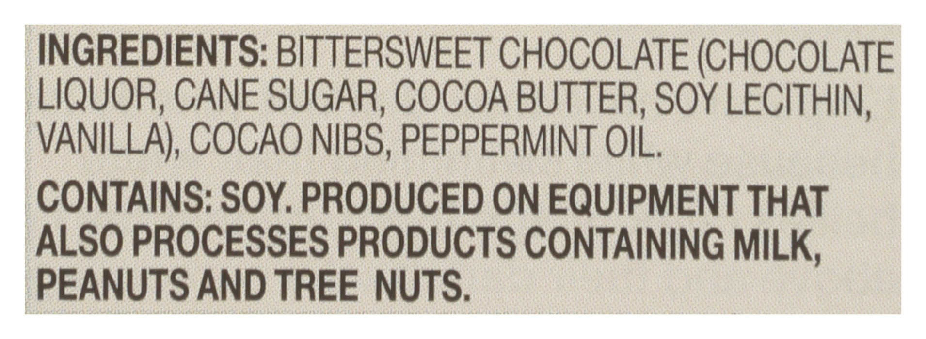 Peppermint Crunch, 72% Dark Chocolate, GF, 3 oz