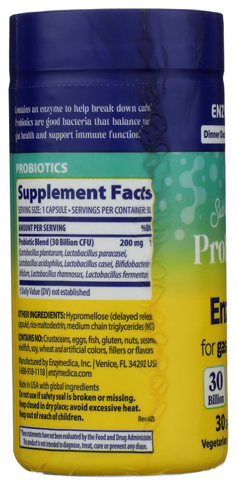 Dinner Duo: Enzyme + Probiotics, Gas & Bloating, 30 vcap
