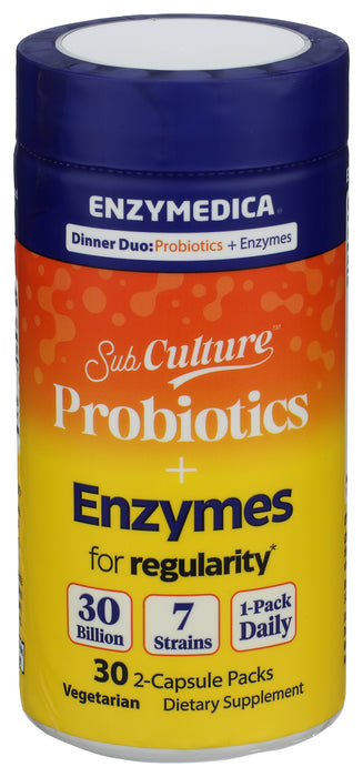 Dinner Duo: Enzymes + Probiotics, Regularity, 30 vcap