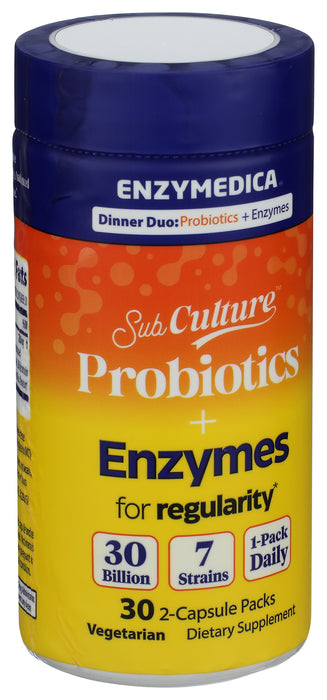 Dinner Duo: Enzymes + Probiotics, Regularity, 30 vcap