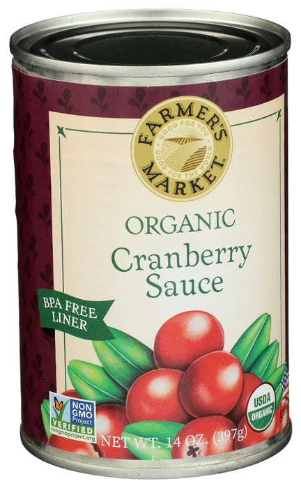 Cranberry Sauce, Org, 14 oz