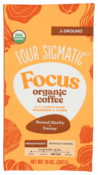 Focus Coffee Ground, Medium Roast, Org, 10 oz