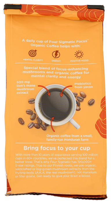 Focus Coffee Ground, Medium Roast, Org, 10 oz